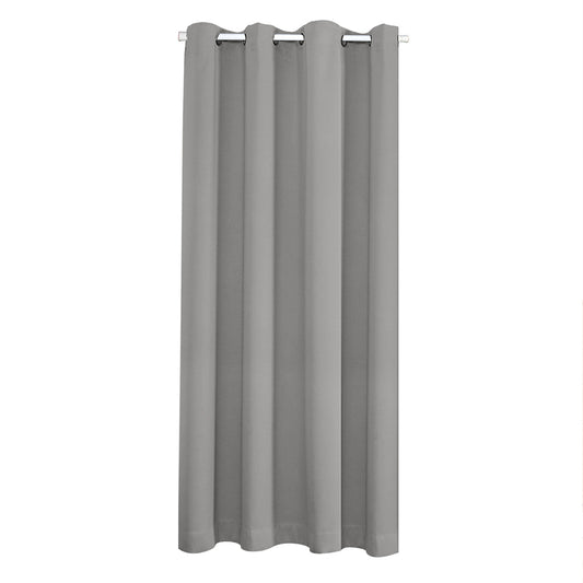 COMFEYA Grommet Top Doorway Curtain - Room Darkening Thermal Insulated Curtain - 198x132cm - Gray