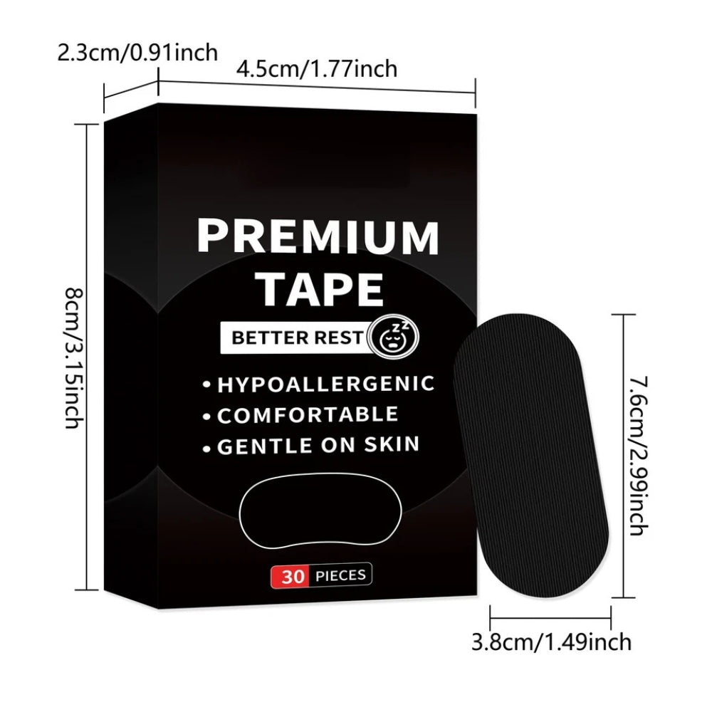 30pcs Anti Snoring Sleep Mouth Tape Nasal Strips Medical Grade