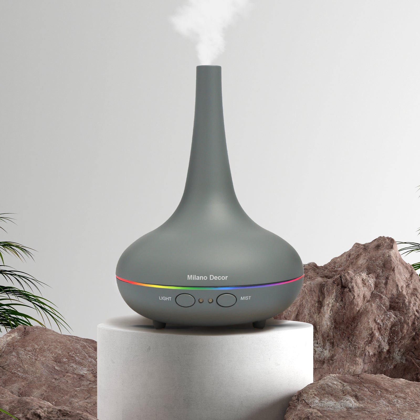 Milano Decor Ultrasonic Aroma Diffuser - Matt Grey colour:-1927503843965407232