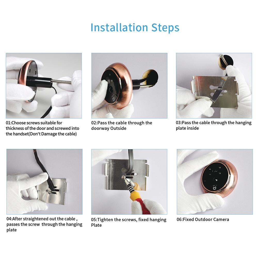 4.5 Screen Security Camera With Night Vision & Motion Detection - Tf Card Support-1915197779823693828