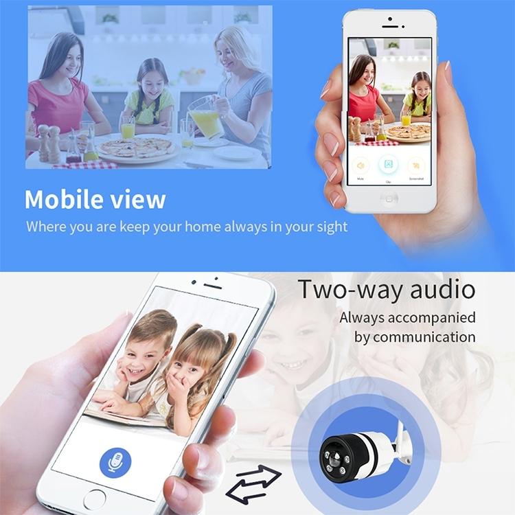 Smart Wifi Security Camera - Hd Waterproof Ip66 For Indoor / Outdoor Surveillance-1915197291661234178