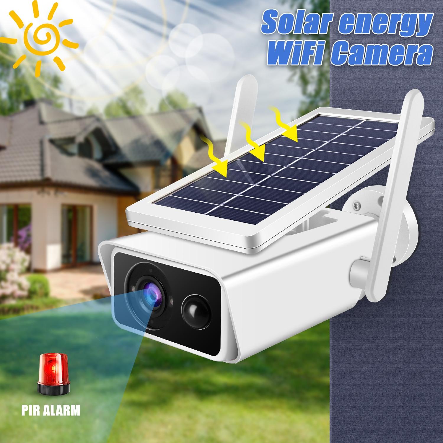 Solar-Powered 1080P Wifi Security Camera With Motion Detection And Night Vision-1915197936283815945
