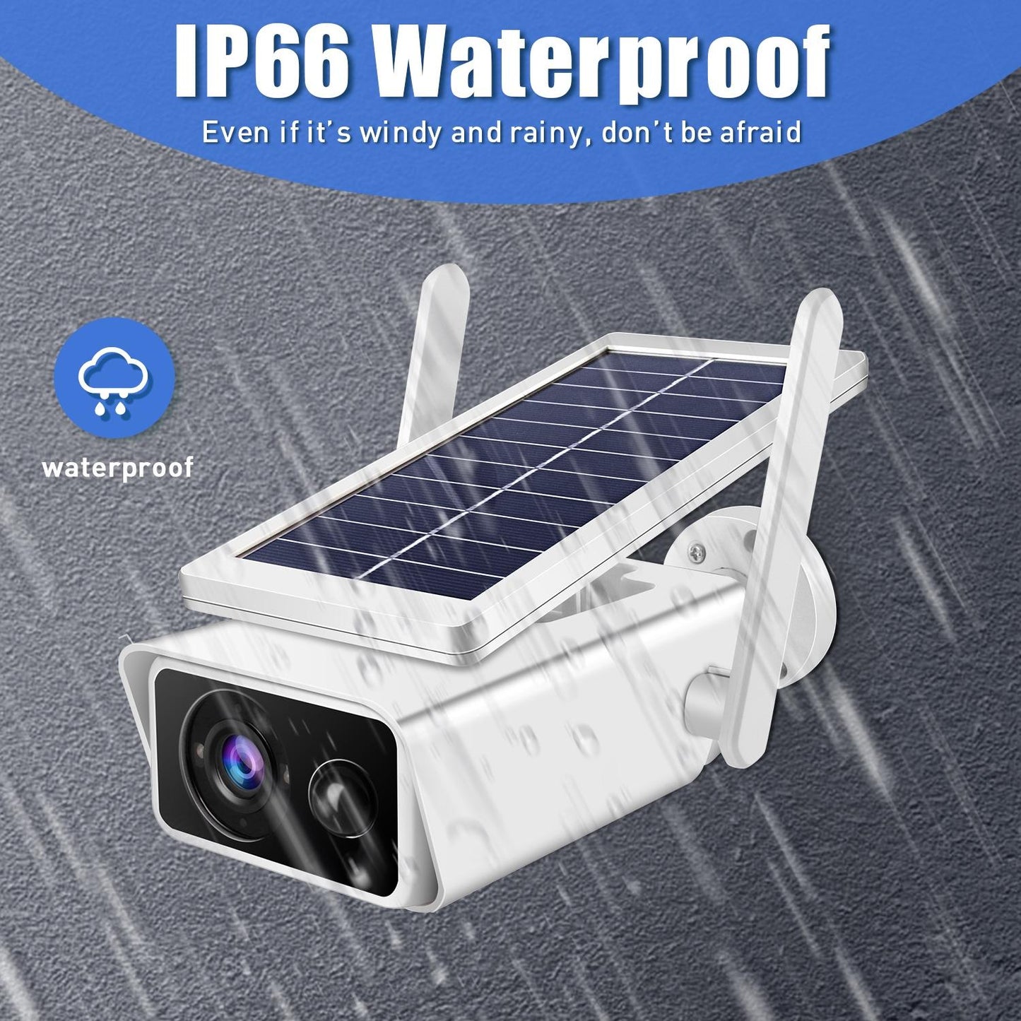 Solar-Powered 1080P Wifi Security Camera With Night Vision And Two-Way Audio-1915197859951677448