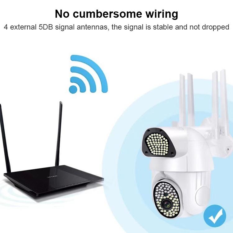 Outdoor Dome Camera With 1080P Hd Wifi Night Vision Two-Way Voice And Motion Detection-1915196610061668356