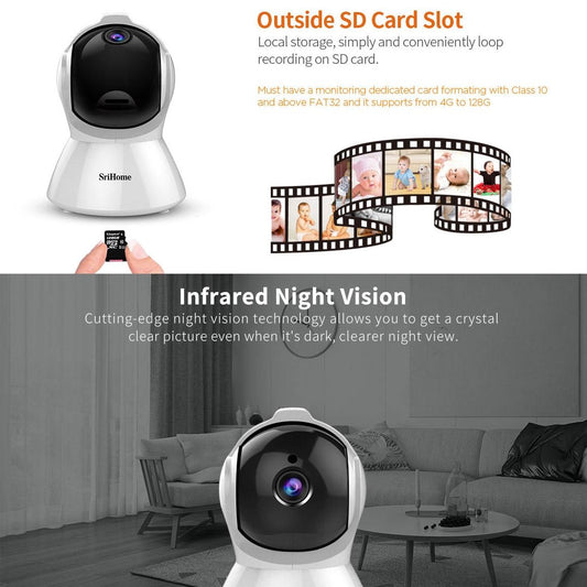 1080P Hd Ai Auto-Tracking Ip Camera With 2.0Mp Two-Way Audio Motion Detection Night Vision And Tf Card Support-1915196618991341570
