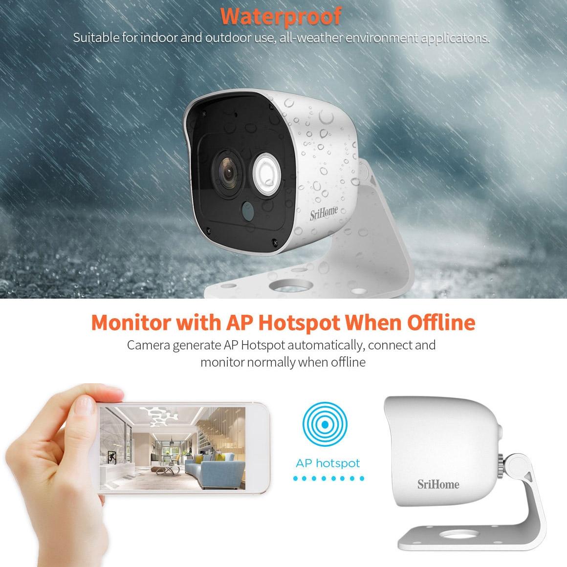 Ai Camera With 3.0Mp 1296P Hd Two-Way Talk Motion & Humanoid Detection Night Vision Tf Card Support-1915196612376924169