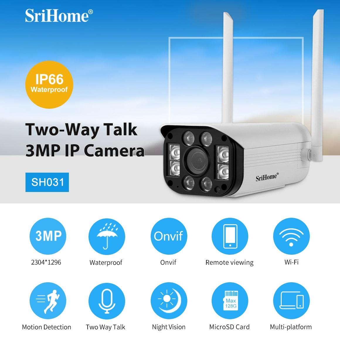 High-Res 3.0Mp Ip Camera With 1296P Hd Two-Way Talk Motion Detection Night Vision And Tf Card Support-1915196614046257158