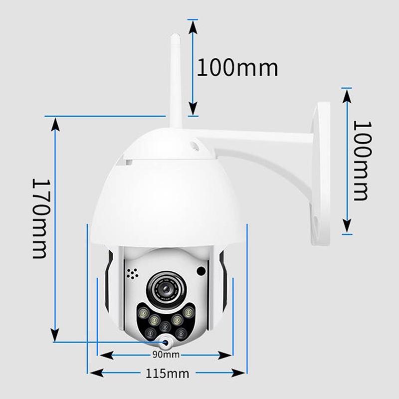 Outdoor Hd Ptz Camera With Night Vision & Motion Detection - Waterproof-1915196610799865857