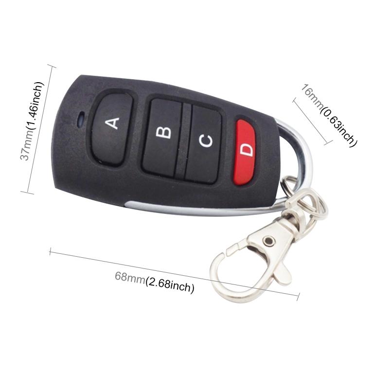 4-Button Wireless Copy Remote Control Transmitter - 433Mhz-1915196731205750786