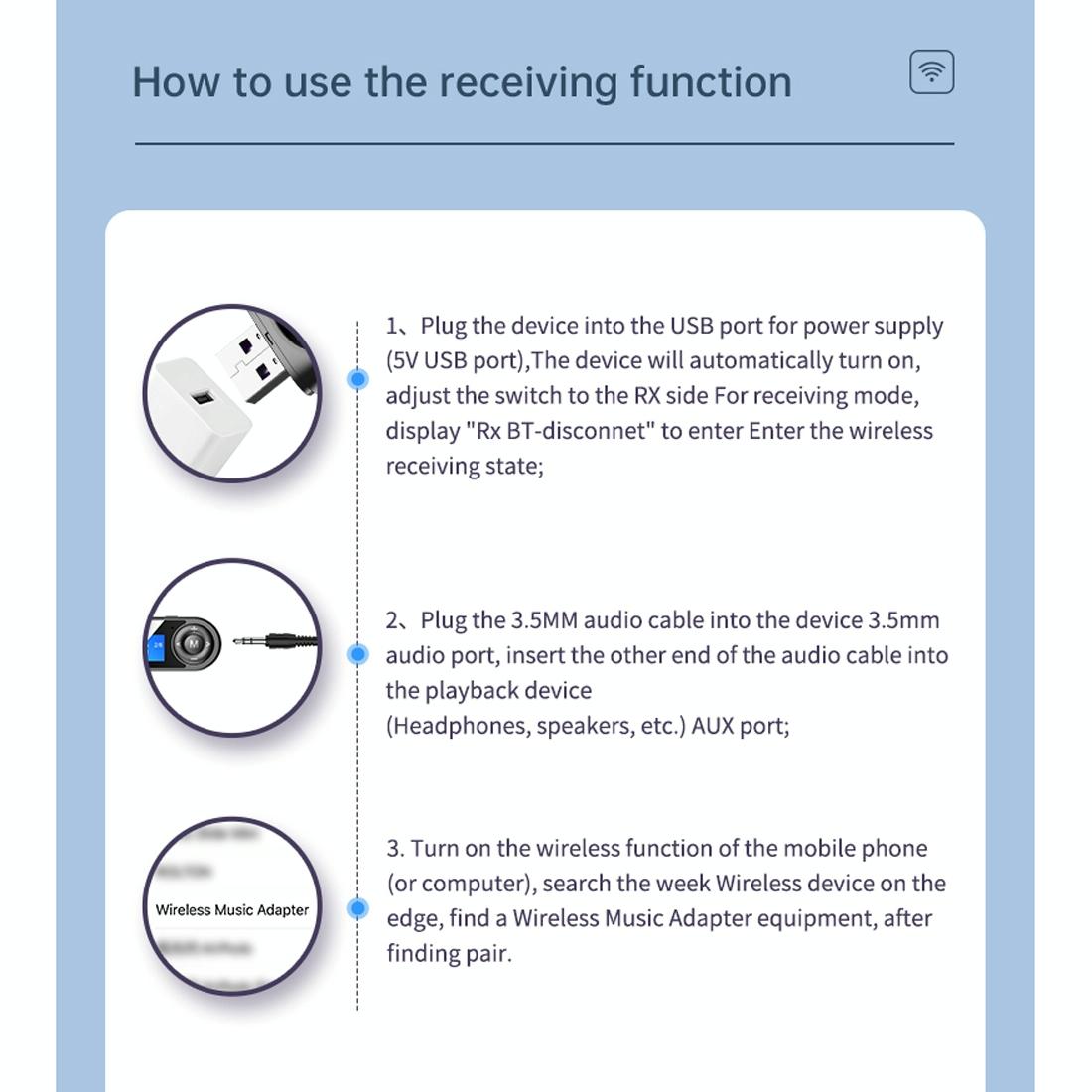 Lcd Bluetooth 5.0 Adapter Receiver / Transmitter - Black-1915196692630736905