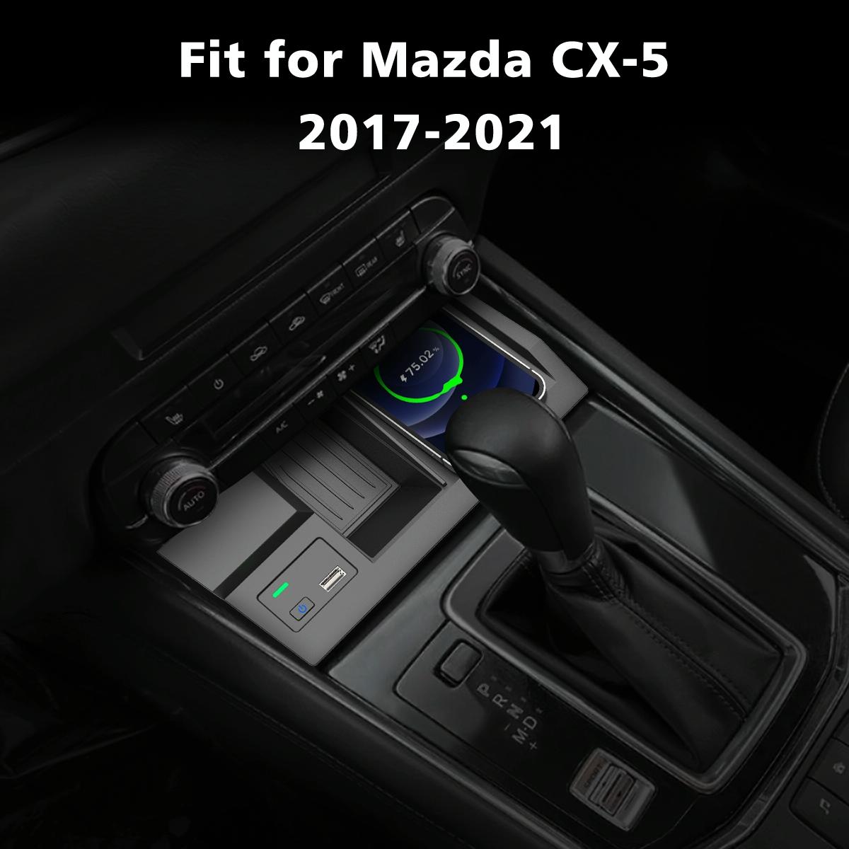 10W Wireless Charger For Mazda Cx-5 2017-2020 - Qi Standard-1915197526814887942