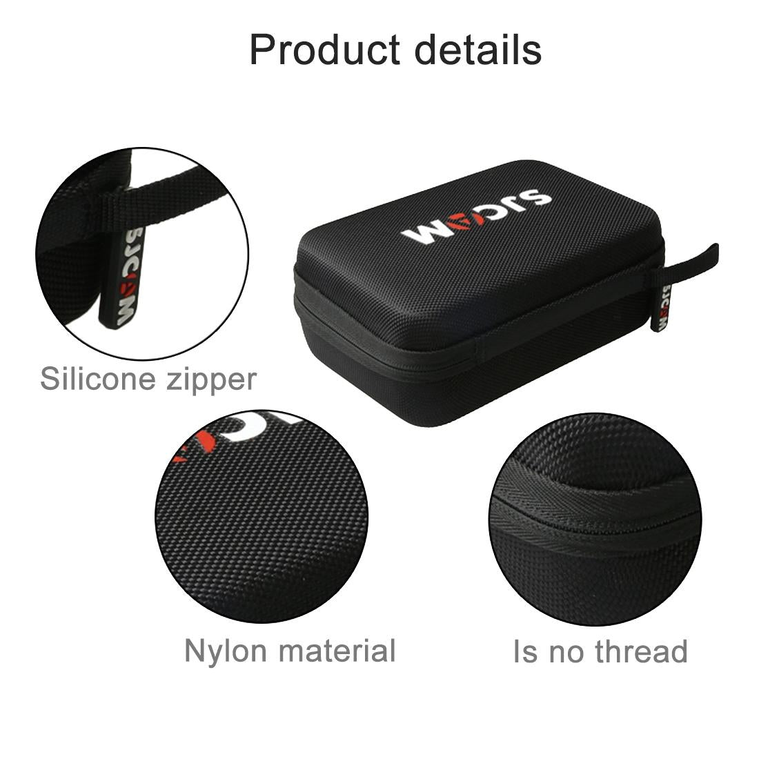 Shockproof Camera Bag For Sjcam And Selfie Stick - Portable 22X16X6Cm-1915198386764648455