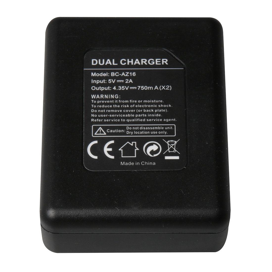 Usb Dual Battery Charger For Xiaomi Xiaoyi Ii 4K Camera-1915198226017947650