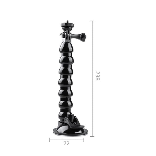 Flexible Suction Cup Mount With Cold Shoe And Phone Clamp-1915196723668586498