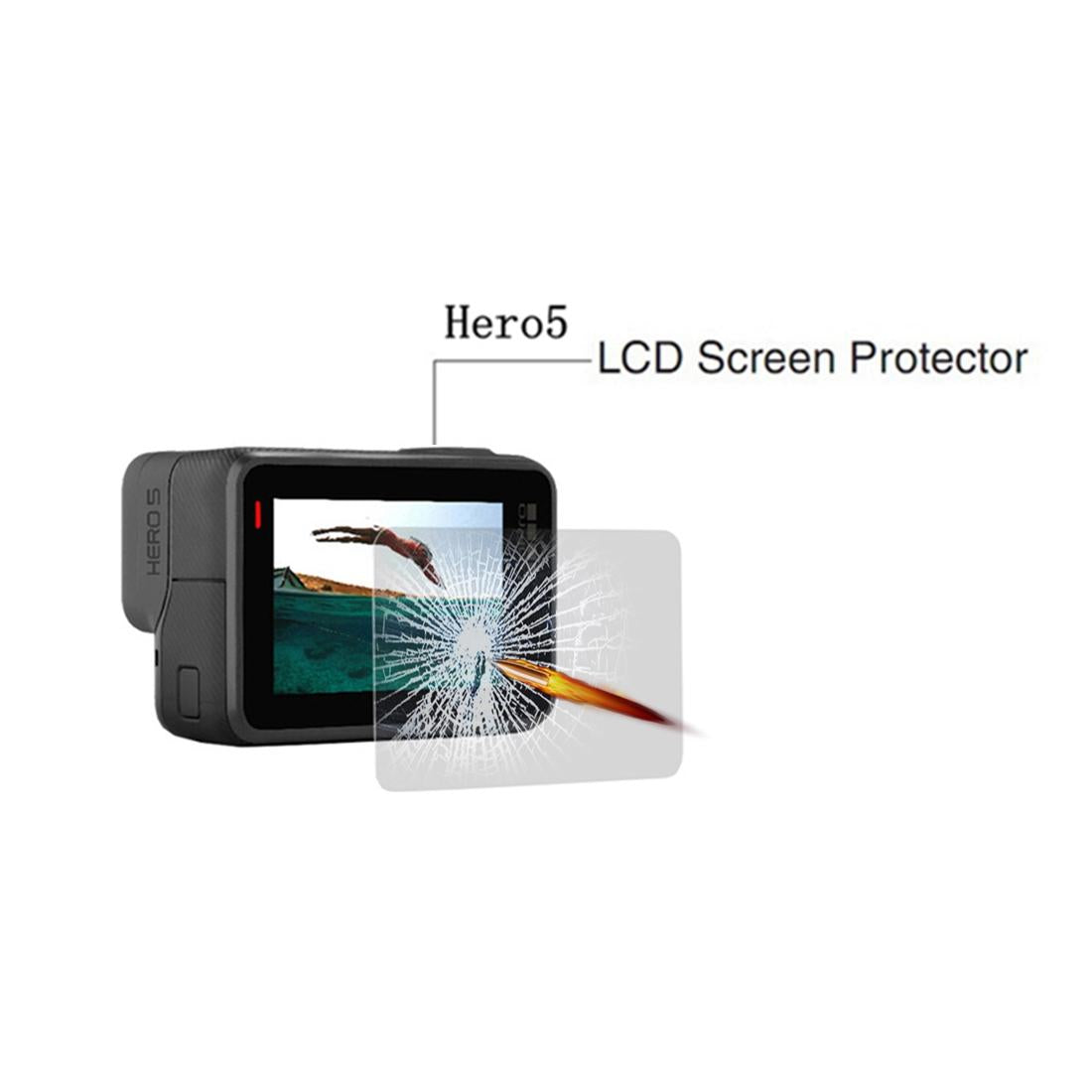 Tempe Glass Film For Gopro Hero5 Lcd Screen Protection-1915198027509927940