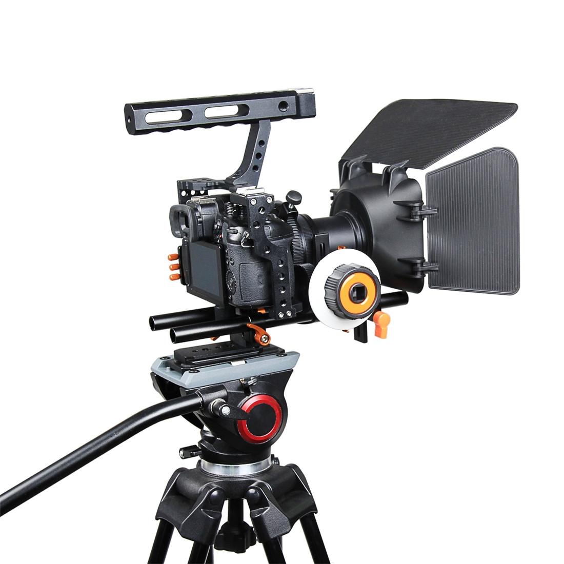 Sony A7 Cage Set With Stabilizer Follow Focus And Matte Box - Orange-1915196535335948294