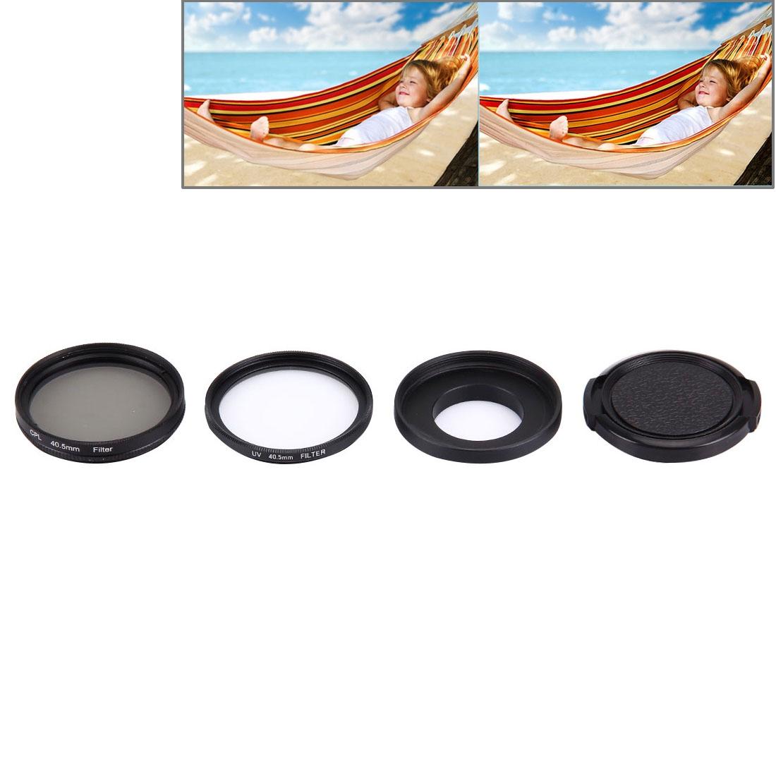 Professional 40.5Mm Lens Filter Kit For Gopro Hero4 / 3 / 3+ With Waterproof Housing And Adapter Ring-1915197511929303049