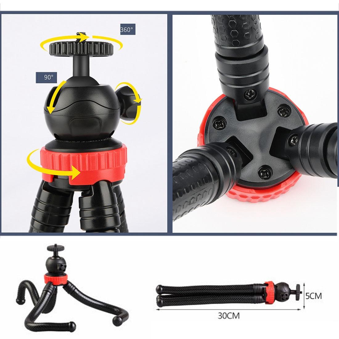 Flexible Mini Tripod With Ball Head For Slr Gopro Dji And Other Action Cameras - 30Cm X 5Cm-1915197421521080327