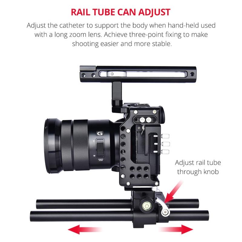 Sony A7 Camera Cage Stabilizer For Video - Black-1915196778731409415