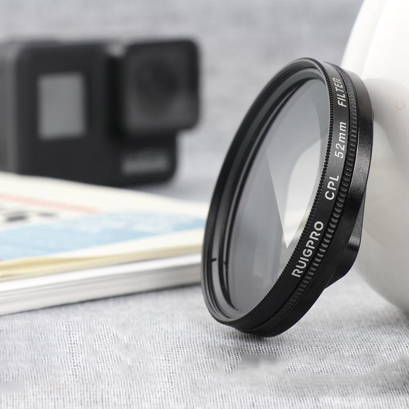52Mm Professional Filter Set For Gopro Hero 7 / 6 / 5 With Adapter And Lens Cap-1915196990237577216