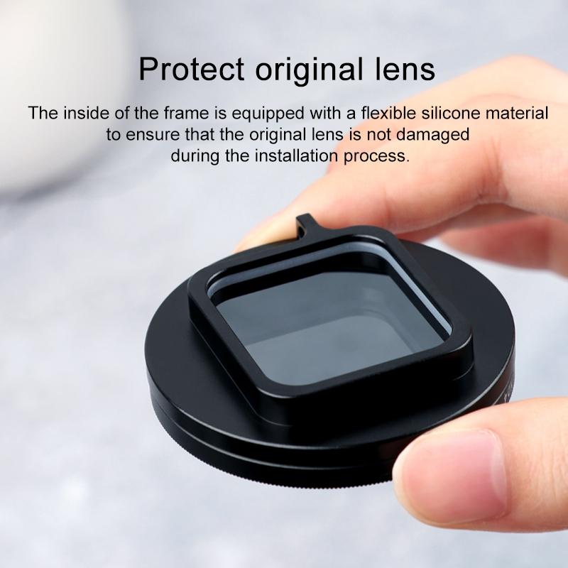 52Mm Lens Filter Kit For Gopro Hero 7 / 6 / 5 With Adapter And Cap-1915198230153531394