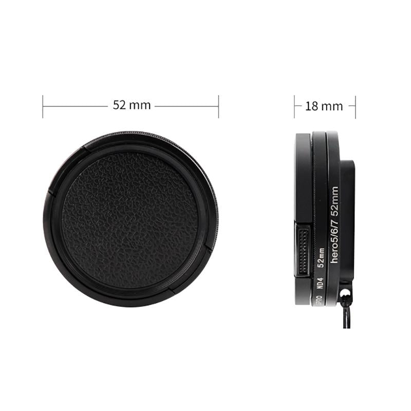 52Mm Lens Filter Kit For Gopro Hero 7 / 6 / 5 With Adapter And Cap-1915198230153531399
