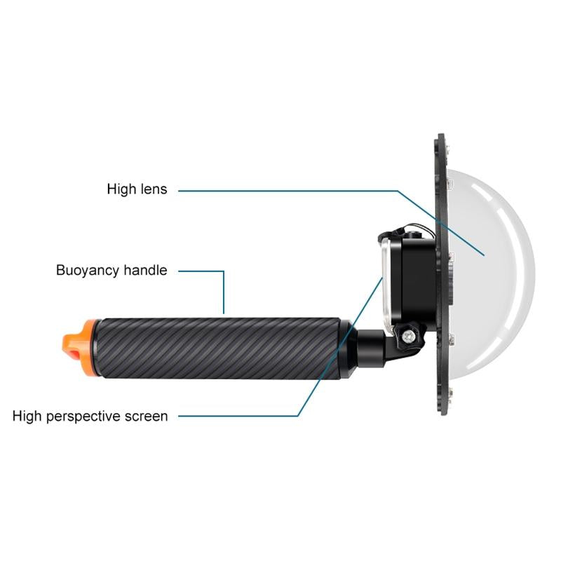 Underwater Dome Port For Dji Camera With Floating Grip-1915197754553012227