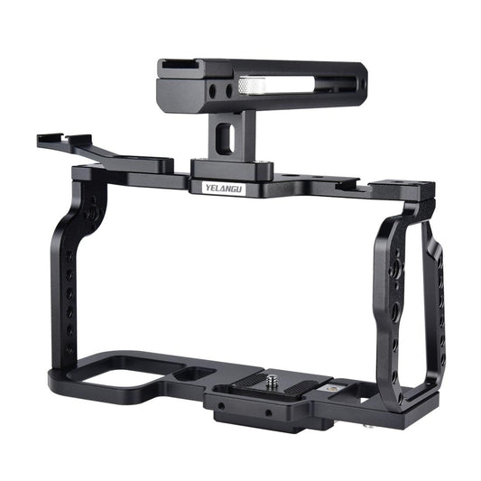 Video Camera Cage Stabilizer For Dji Bmpcc 4K - Black Handle-1915196500468699137