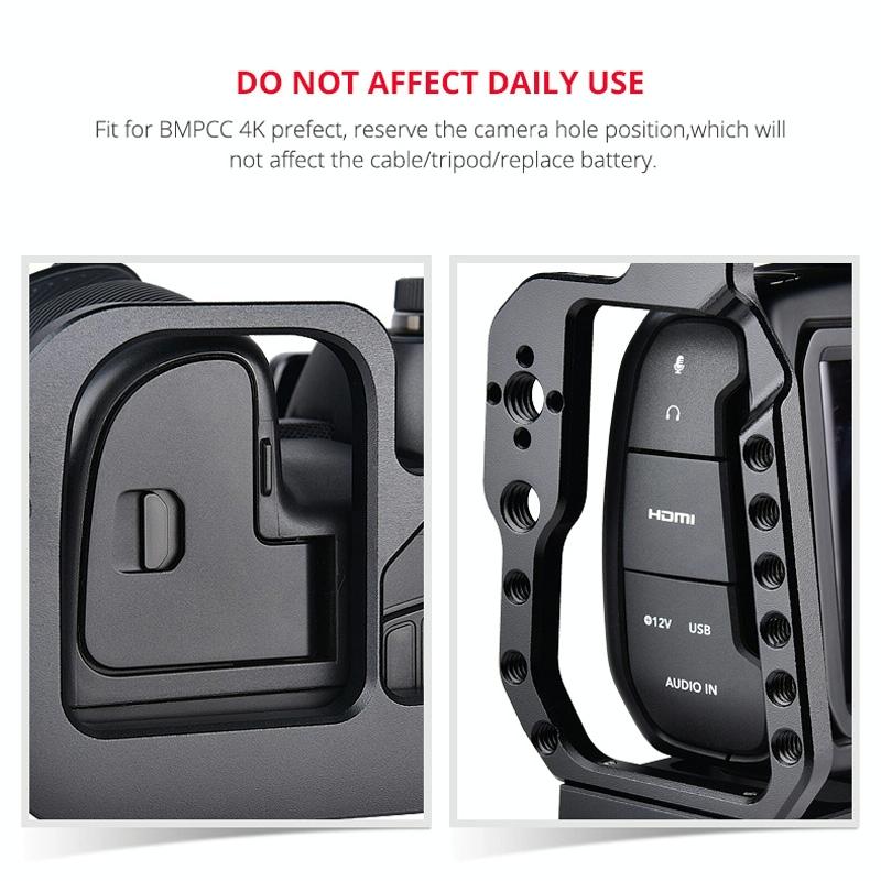 Video Camera Cage Stabilizer For Dji Bmpcc 4K - Black C9-1915196672519049219