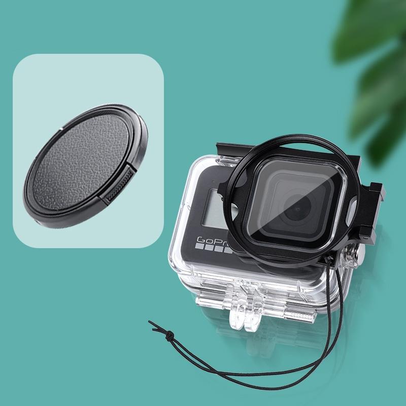 Waterproof Case With Lens Cap For Gopro Hero8 - 58Mm Filter Adapter-1915197746655137792