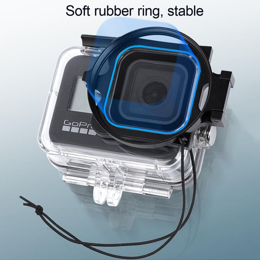 Waterproof Case With Lens Cap For Gopro Hero8 - 58Mm Filter Adapter-1915197746655137794