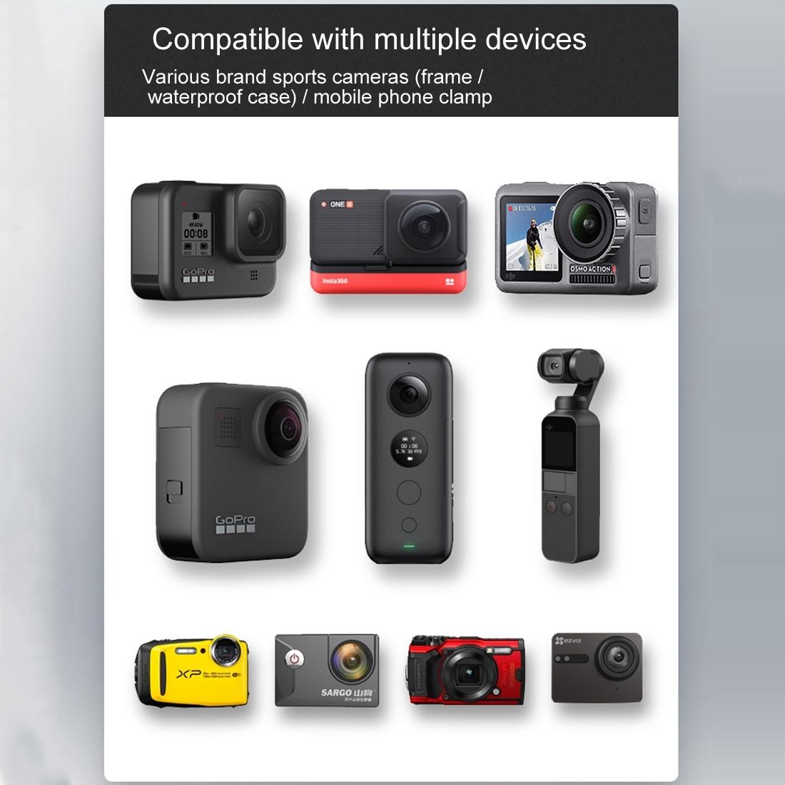 Motorcycle Rearview Mirror Mount For Action Cameras - 9Cm Rod 20Mm Ball Head Tripod Adapter-1915196706828455940