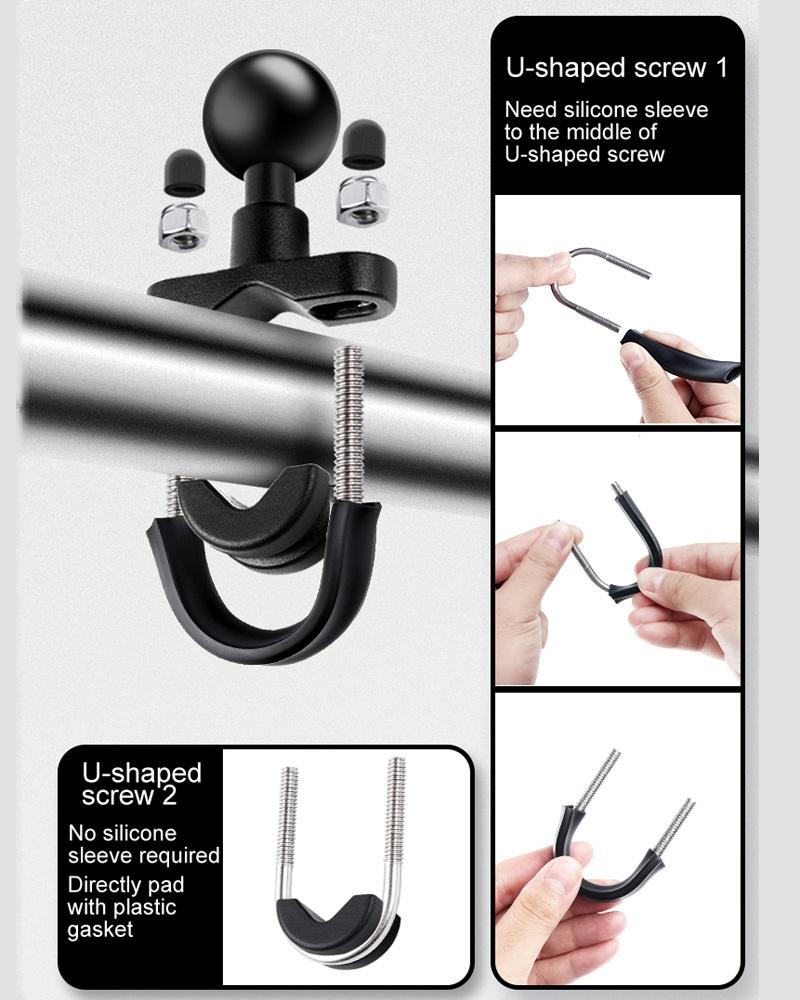 25Mm Ball Head Motorcycle Rearview Mirror Mount Holder For Gopro Insta360 Dji Action And Other Action Cameras-1915196772066660354