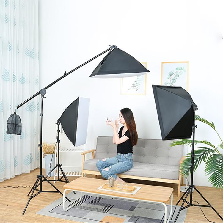 Single Light Softbox Set With Tripod And Arm Jib For Studio Flash-1915198082715357192