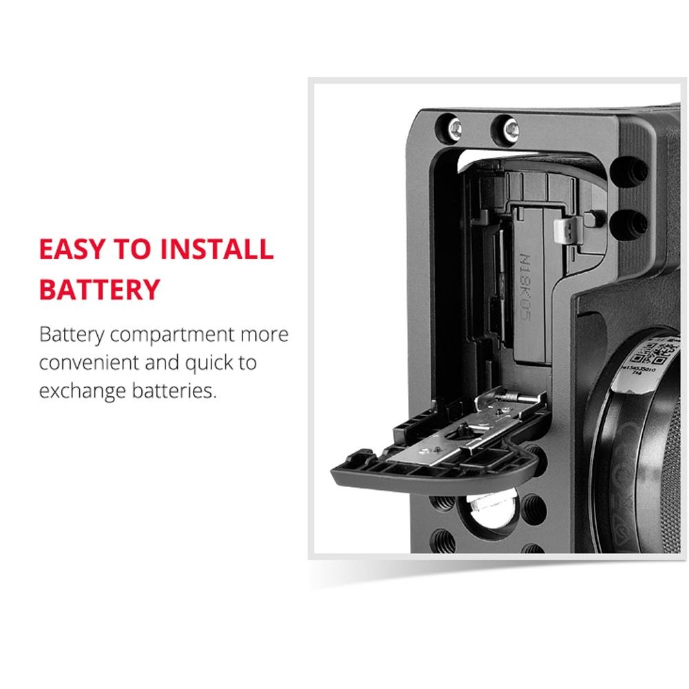 Video Camera Cage Stabilizer For Canon Eos M50 - Black-1915196512854478853