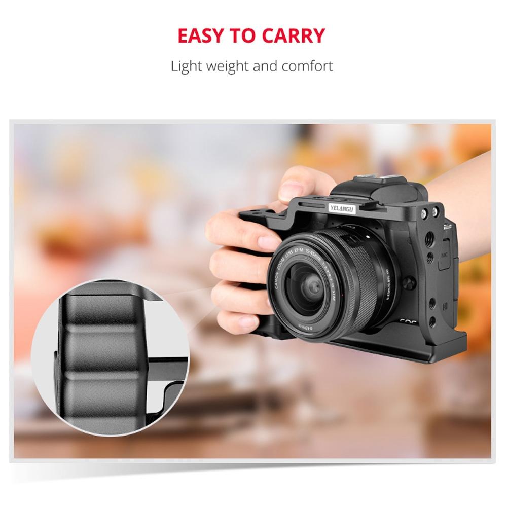 Video Camera Cage Stabilizer For Canon Eos M50 - Black-1915196512854478854