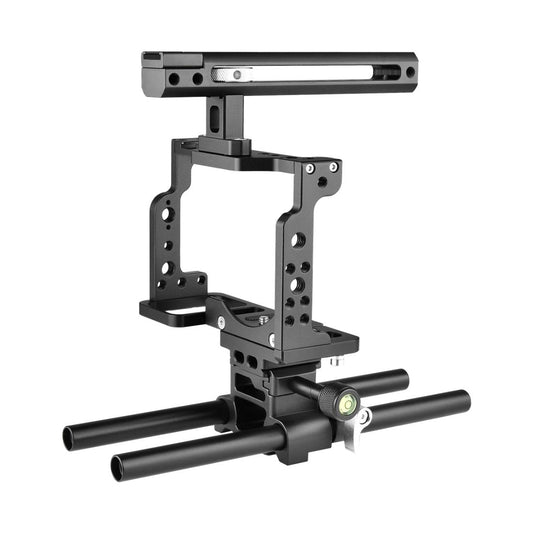 Video Camera Cage Stabilizer With Handle And Rail Rod For Nikon Z6 / Z7-1915196790118944769