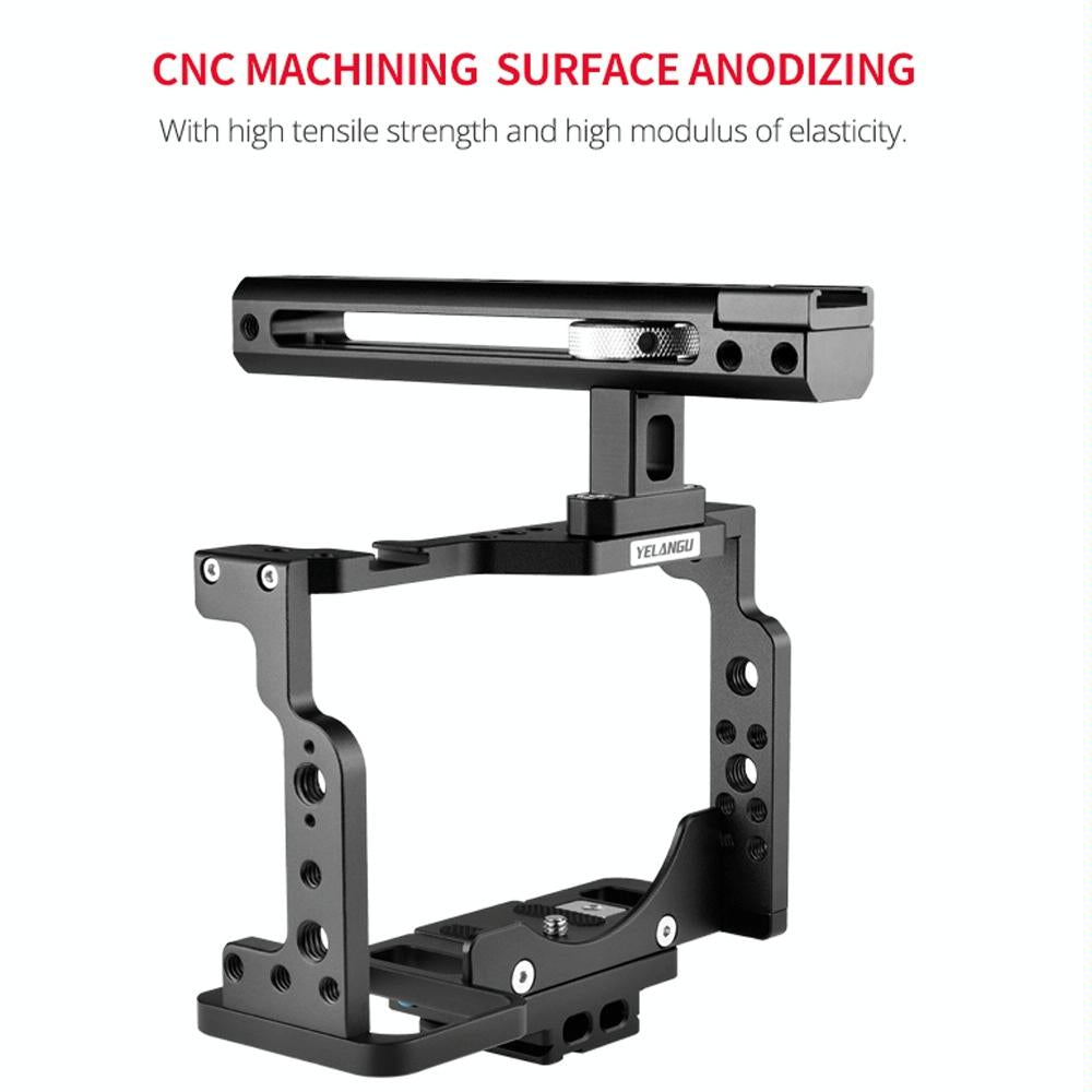 Video Camera Cage Stabilizer With Handle For Nikon Z6 / Z7 - Black-1915196486296145922