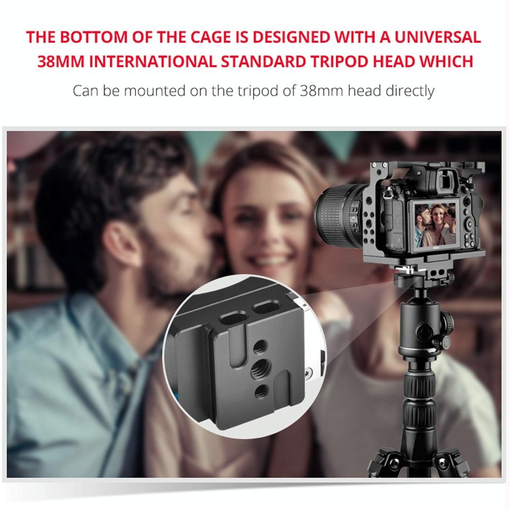 Video Camera Cage Stabilizer For Nikon Z6 / Z7 - Black-1915196497184559110