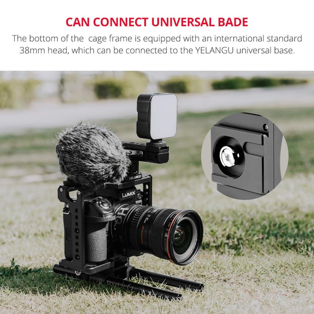 Panasonic Lumix Dc-S1H / Dc-S1 / Dc-S1R Camera Cage Stabilizer With Handle - Black-1915196728554950662