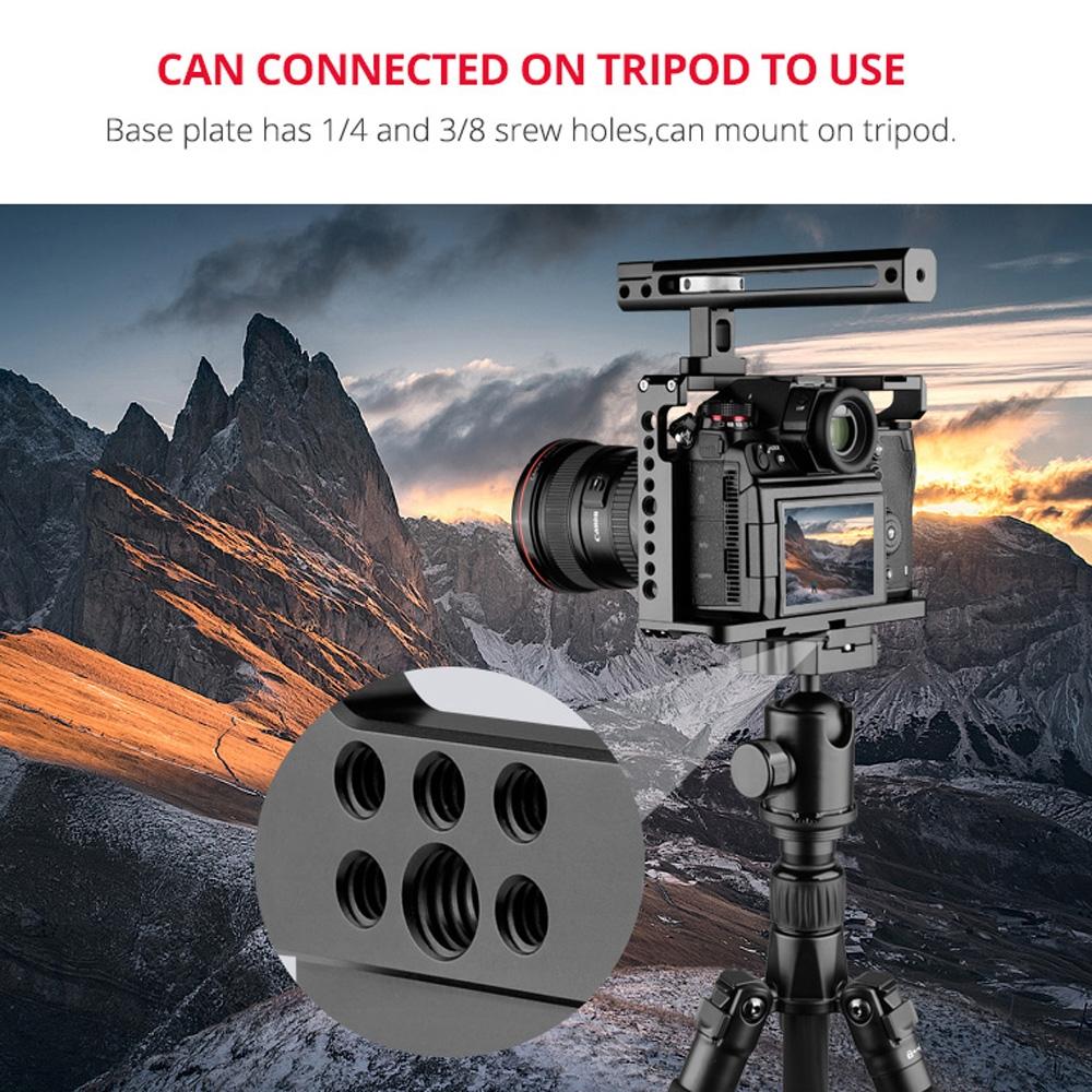 Panasonic Lumix Dc-S1H / Dc-S1 / Dc-S1R Camera Cage Stabilizer With Handle - Black-1915196728554950663