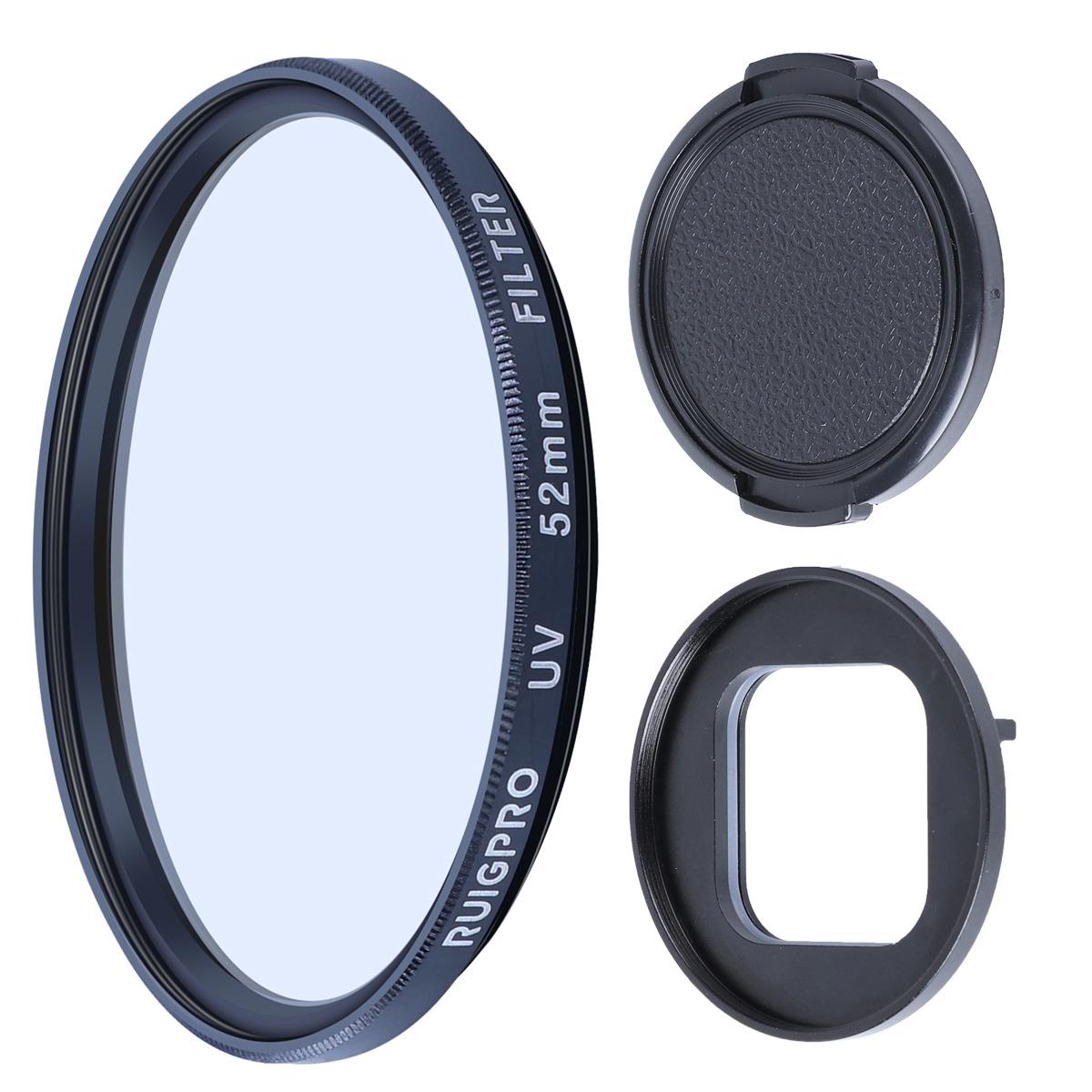 52Mm Uv Lens Filter With Adapter Ring And Cap For Gopro Hero10 / 9-1922443405292605440