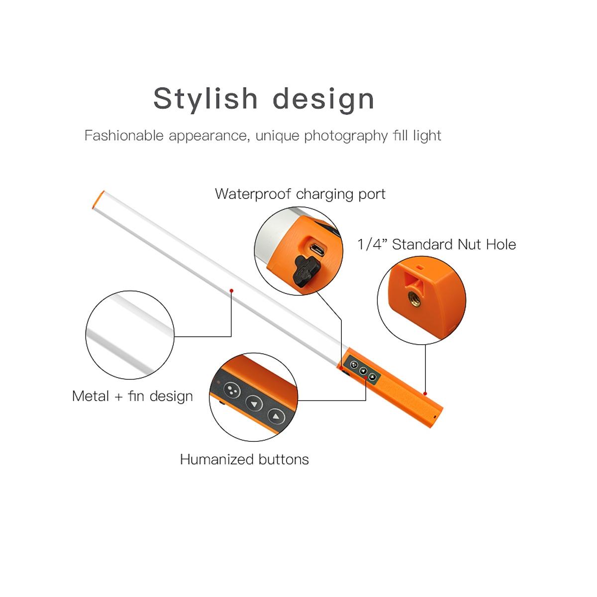Handheld Dual Temperature Led Stick Light - Orange-1915196534744551433