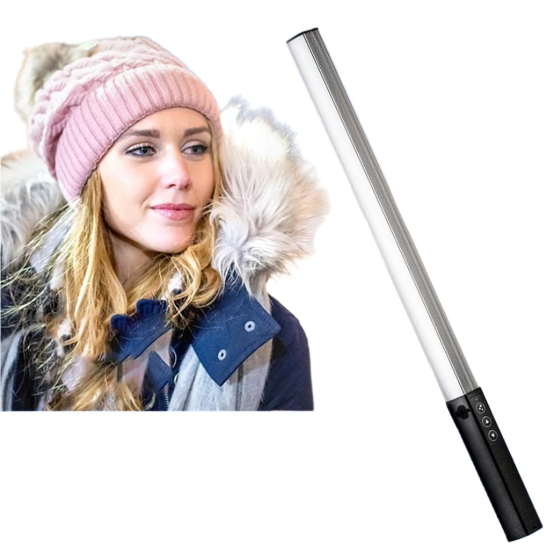 Handheld Led Fill Light For Video 1000Lm Dual Colour Black-1915196801141575680