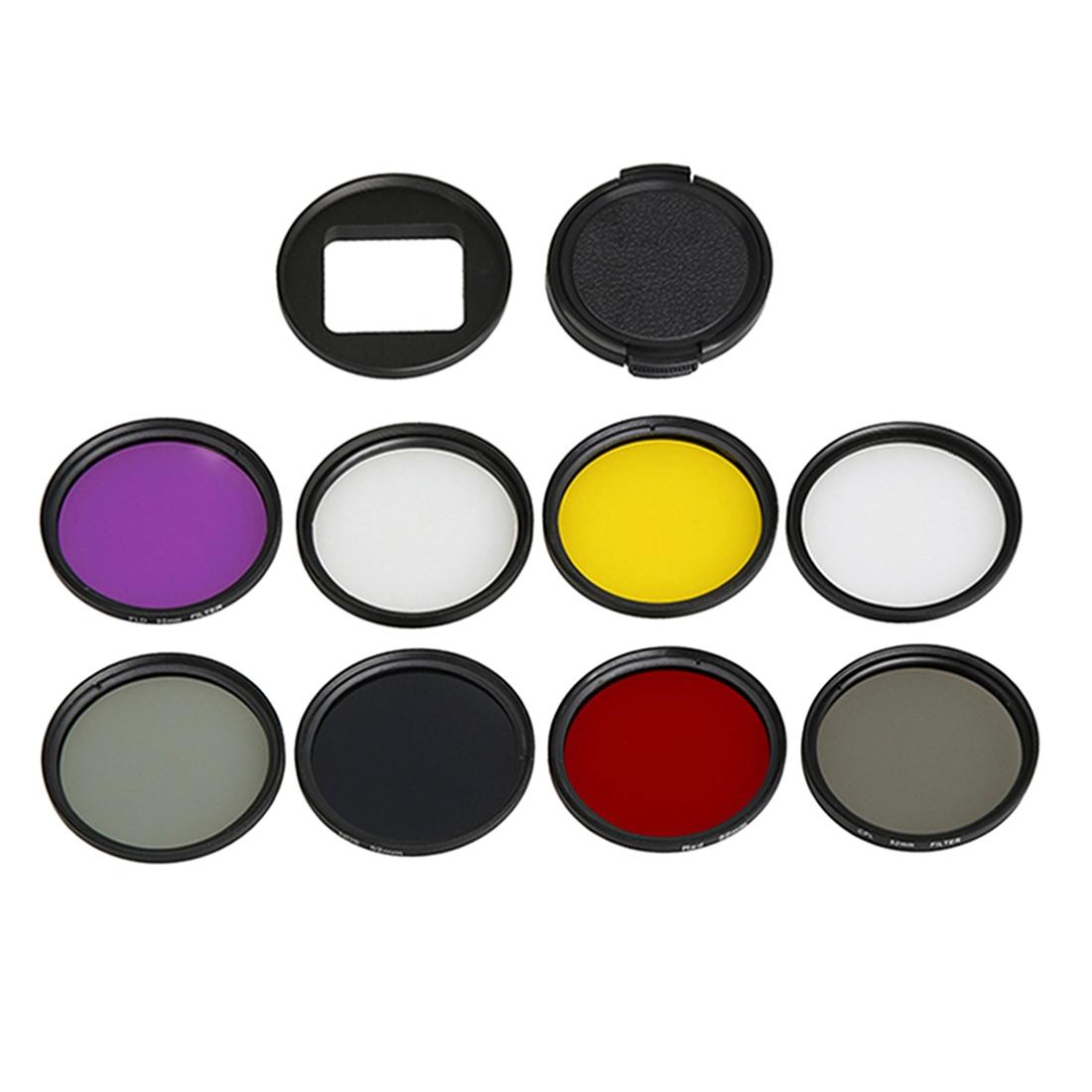 52Mm Lens Filter Set For Gopro Hero5 Action Camera - Cpl Uv Nd8 Nd2 Star 8 Fld-1915198374747967488