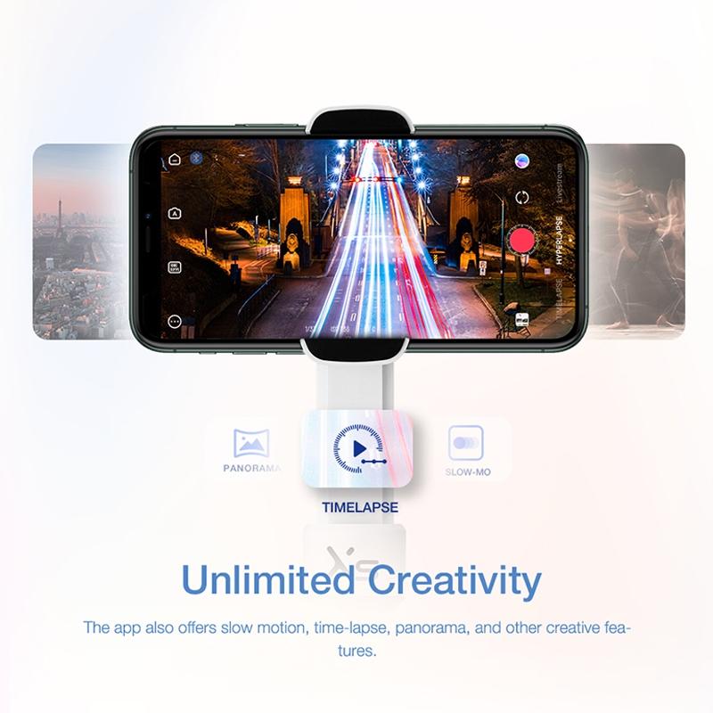 Smooth-Xs Handheld Gimbal Stabilizer Selfie Stick - Pink 200G-1915196535688269826