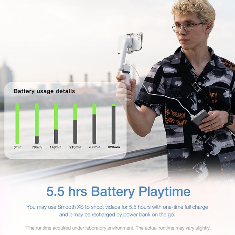 Smooth-Xs Handheld Gimbal Stabilizer Selfie Stick - Pink 200G-1915196535688269828