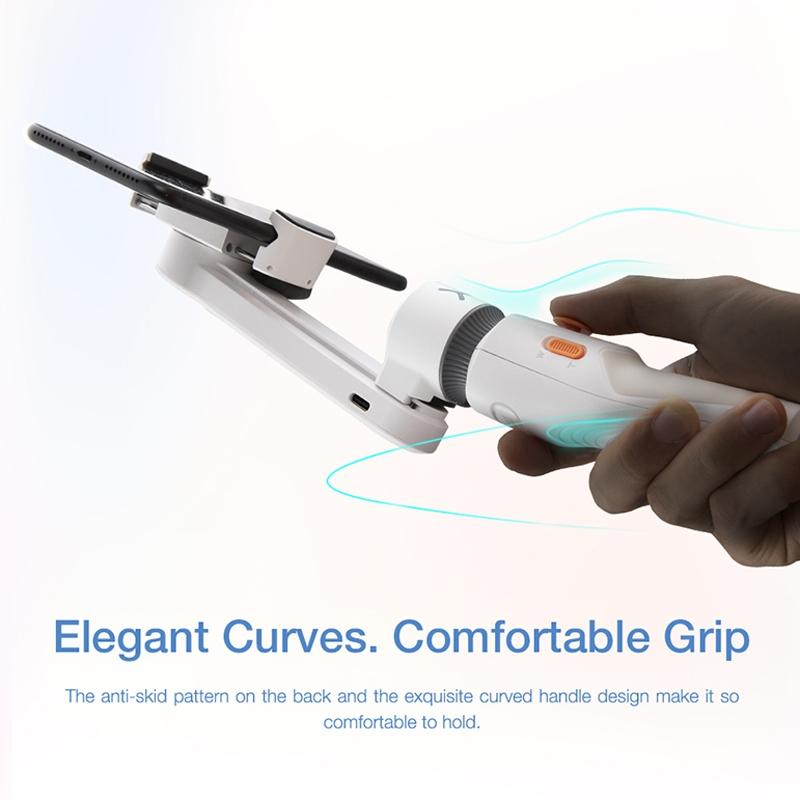 Smooth-Xs Handheld Gimbal Stabilizer Selfie Stick - Pink 200G-1915196535688269829