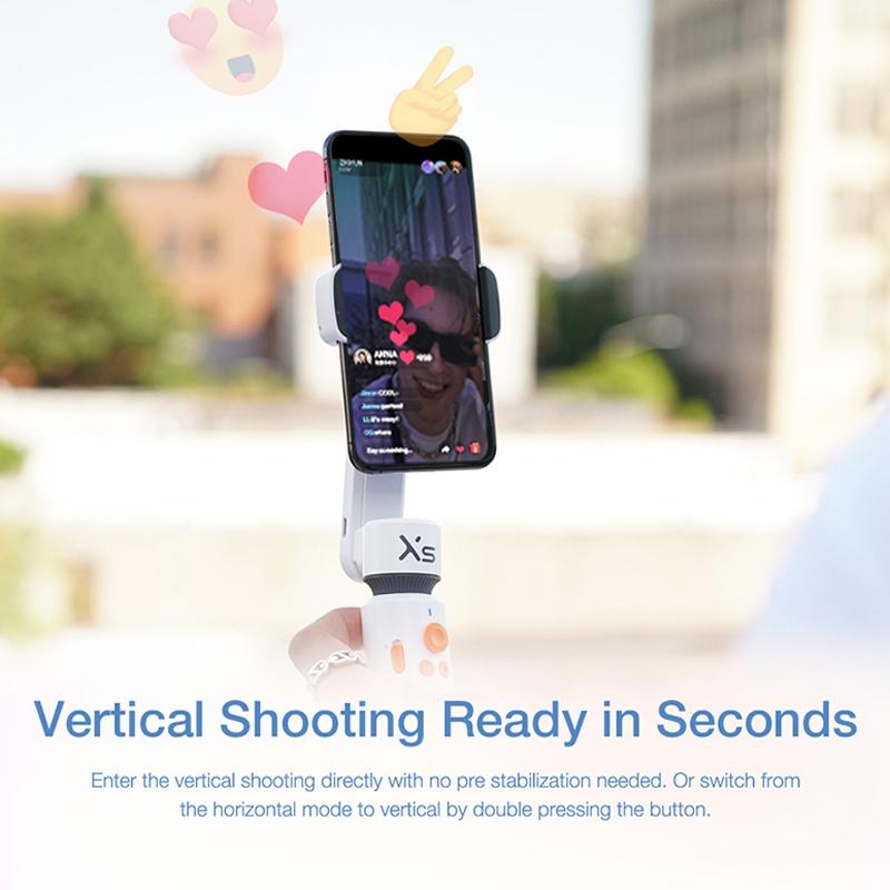 Smooth-Xs Handheld Gimbal Stabilizer Selfie Stick - Pink 200G-1915196535688269832