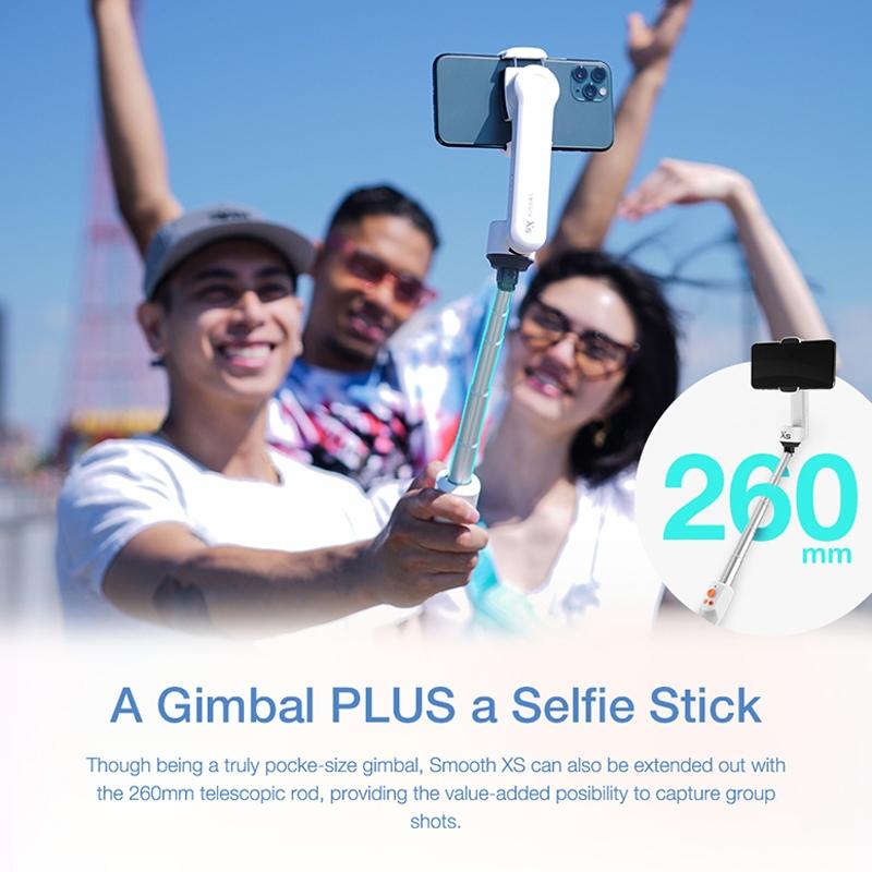 Smooth-Xs Handheld Gimbal Stabilizer Selfie Stick - Pink 200G-1915196535688269833